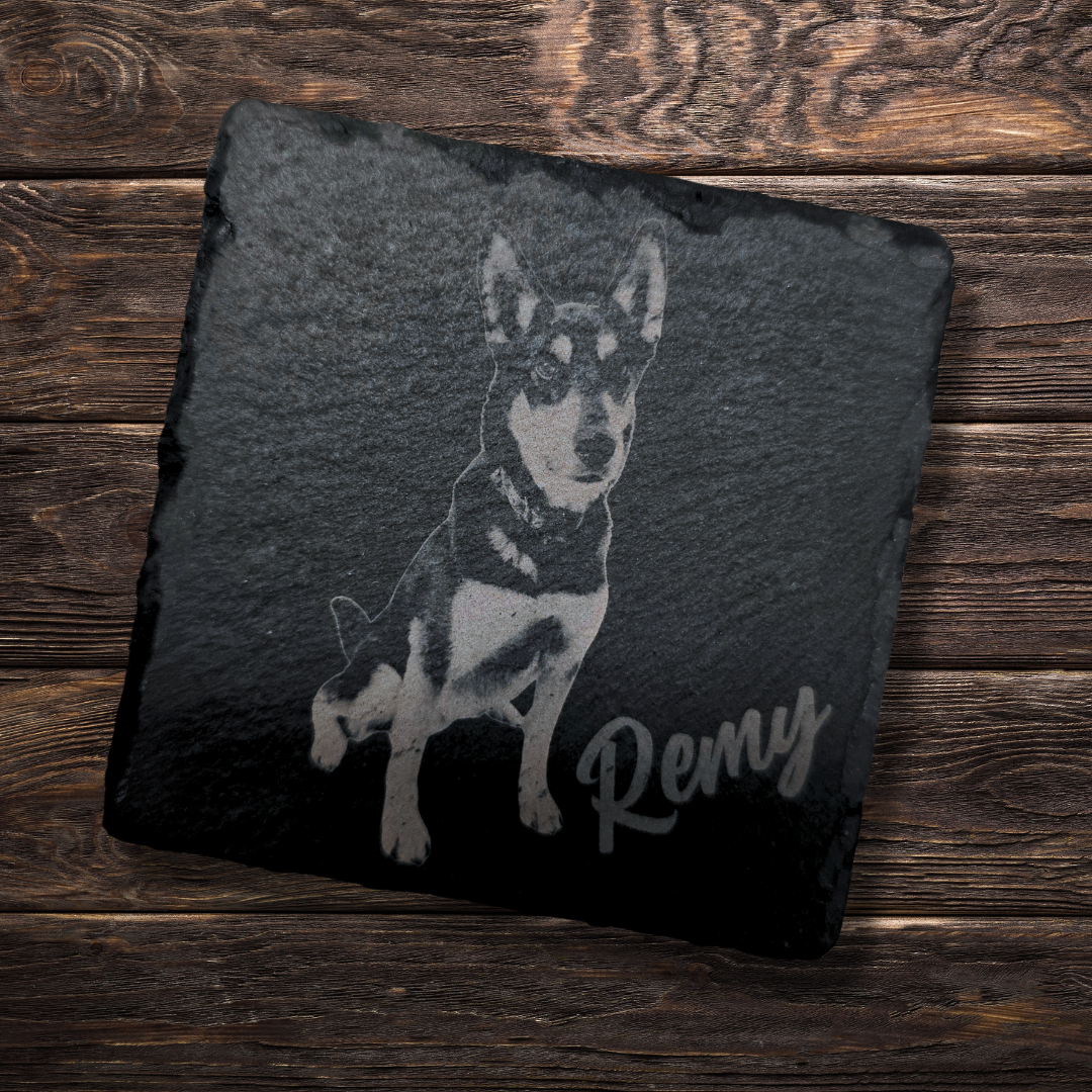 Custom Photo Slate Coasters