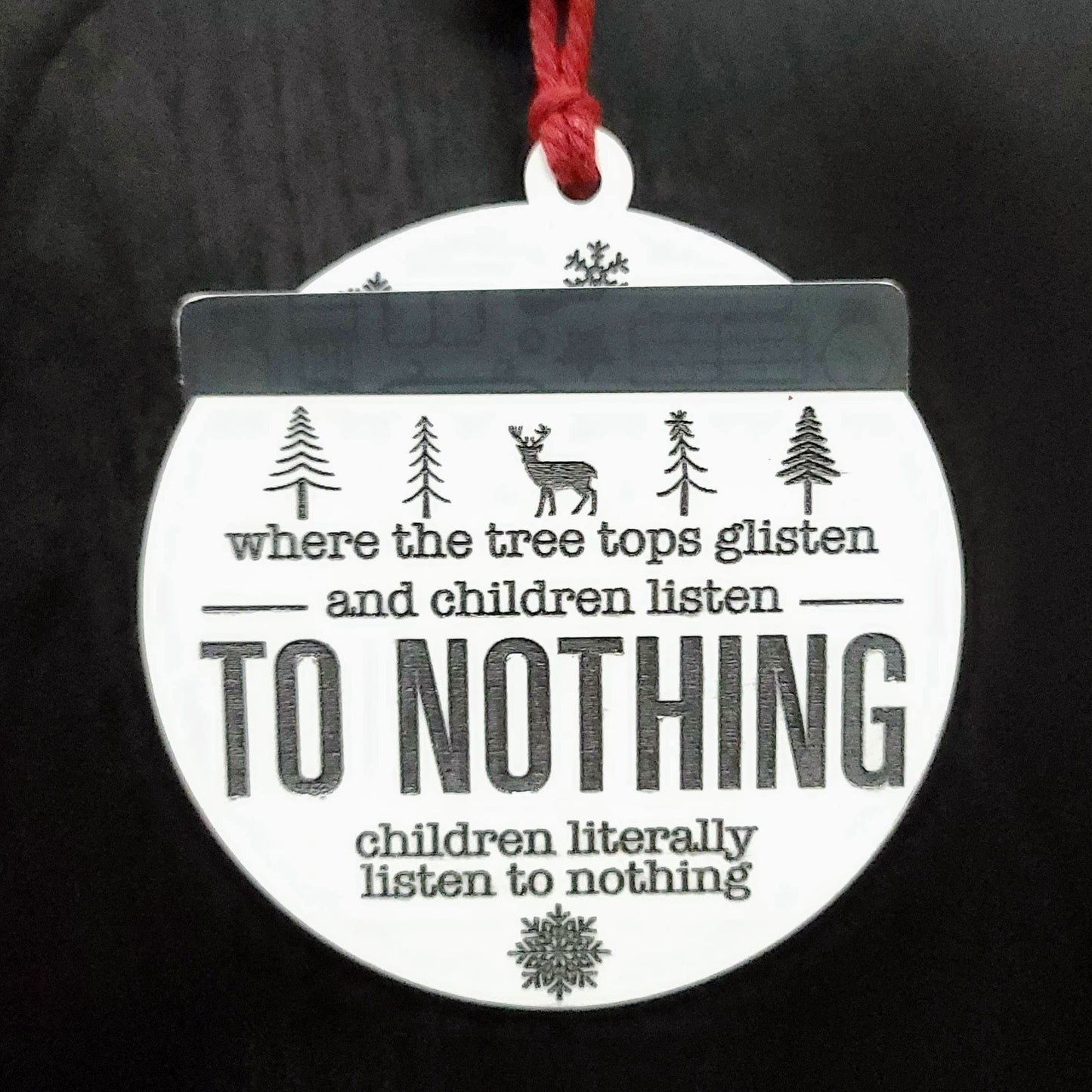 Children Listen to Nothing - Gift Card Holder Ornament