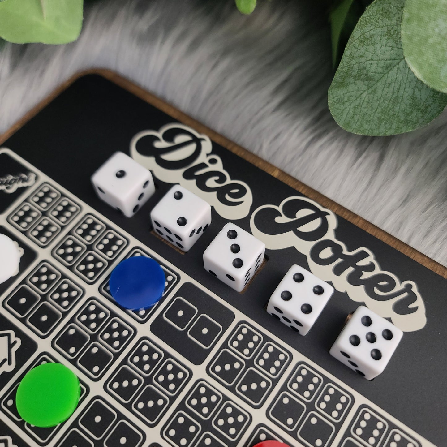 Dice Poker Game Board