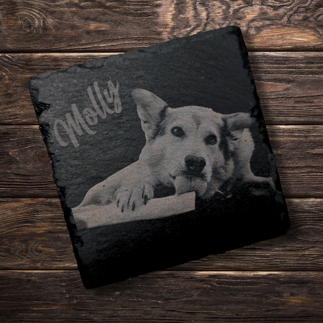 Custom Photo Slate Coasters