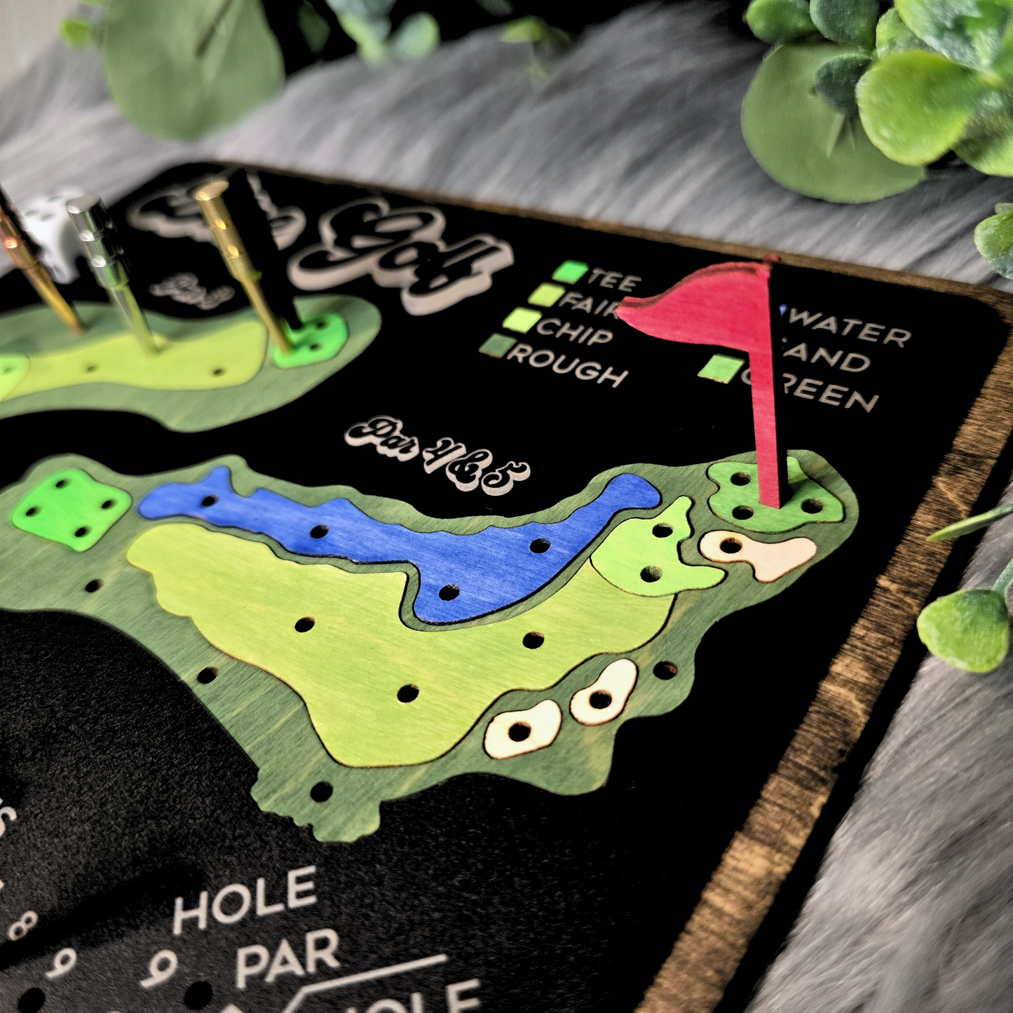 Dice Golf Game Board