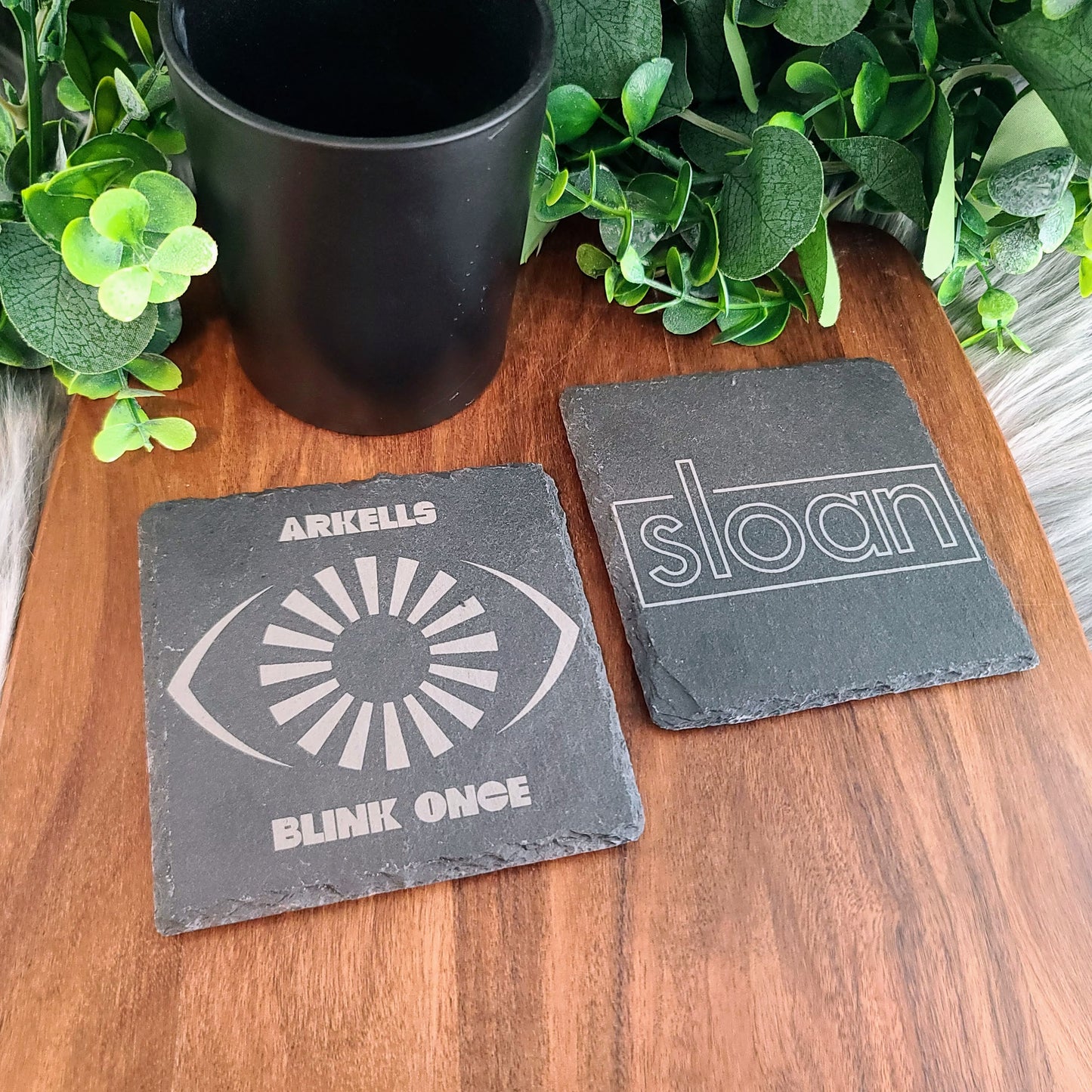 Rock Coasters - Natural Slate