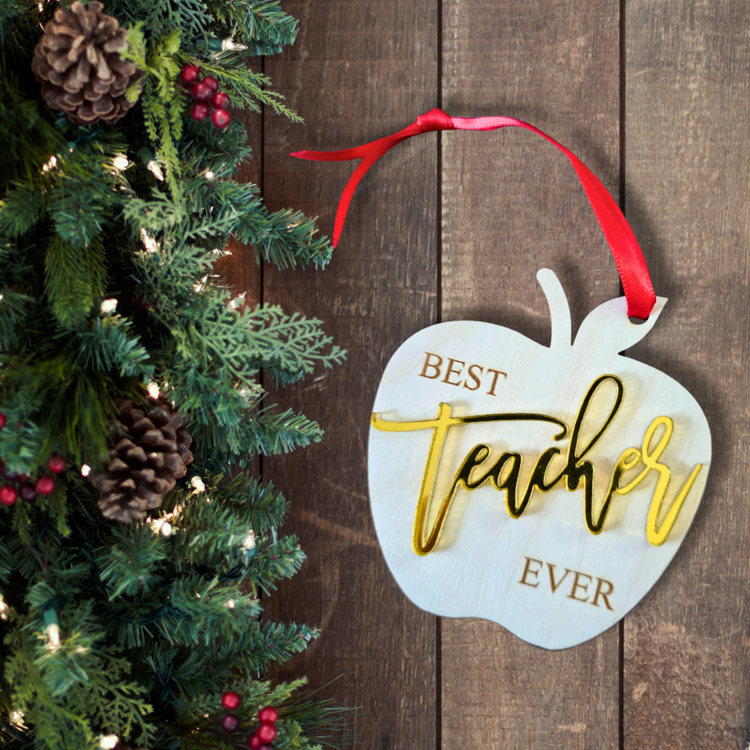 Best Teacher Ever Ornament