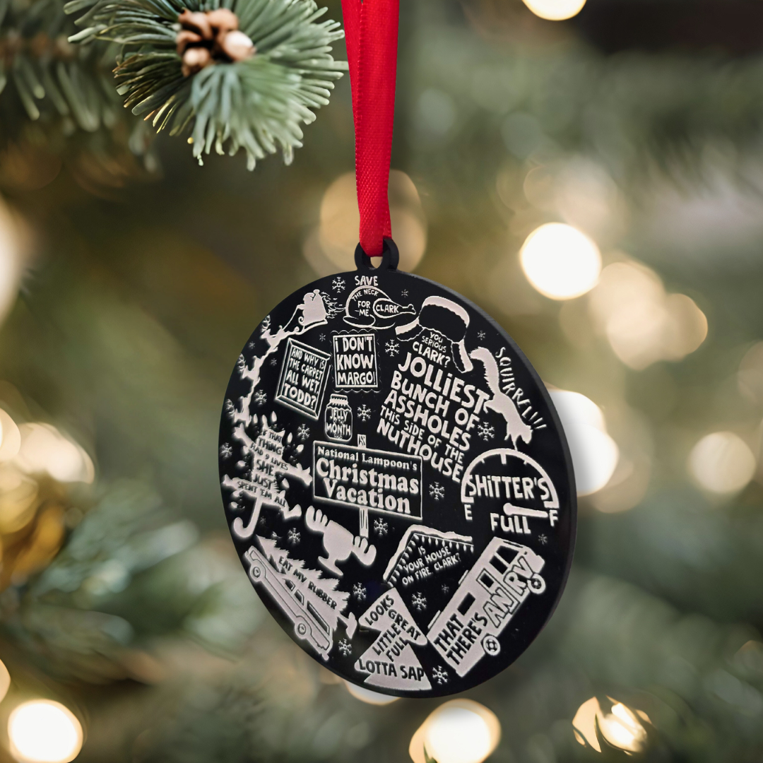 Christmas Vacation Inspired Collage Ornament