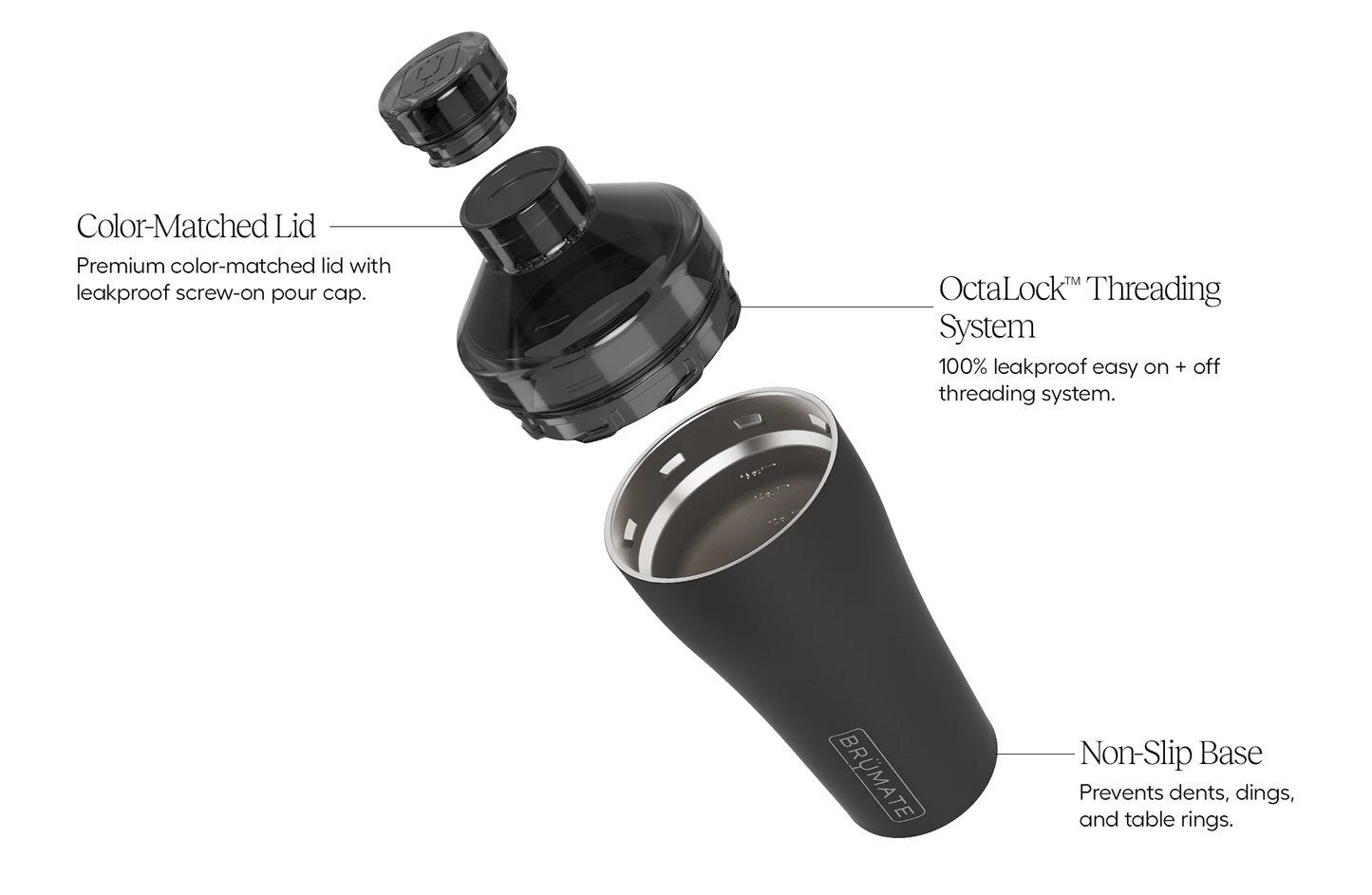 Brumate Cocktail Shaker - Custom Laser Engraving Available