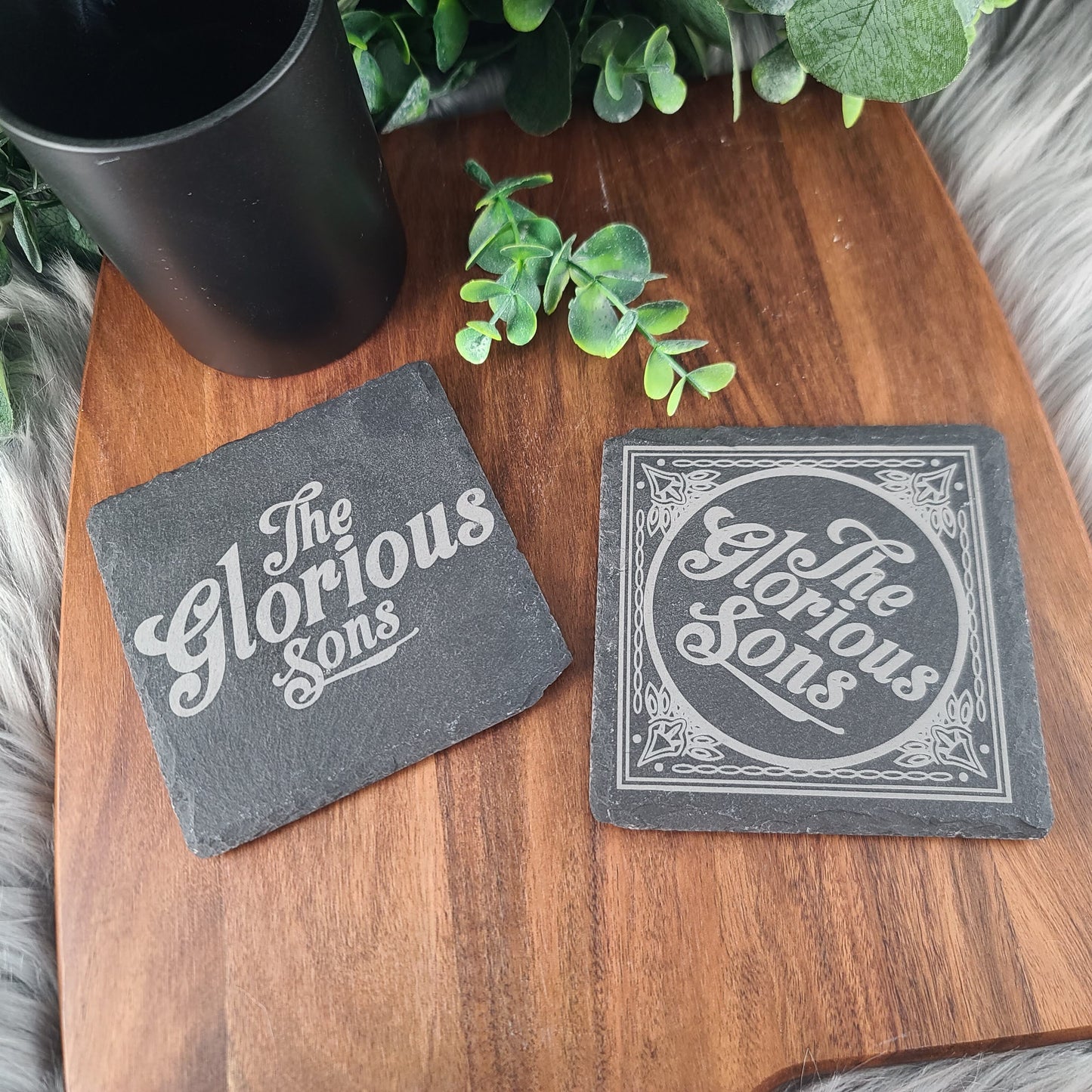 Rock Coasters - Natural Slate