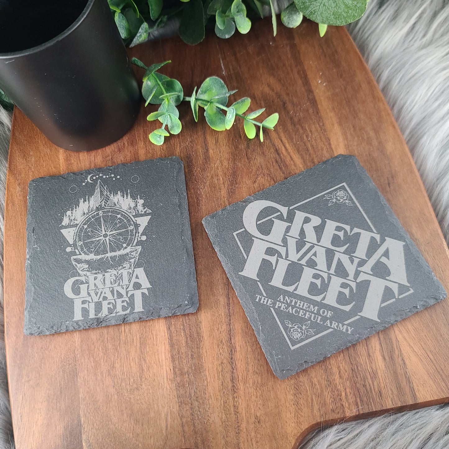 Rock Coasters - Natural Slate