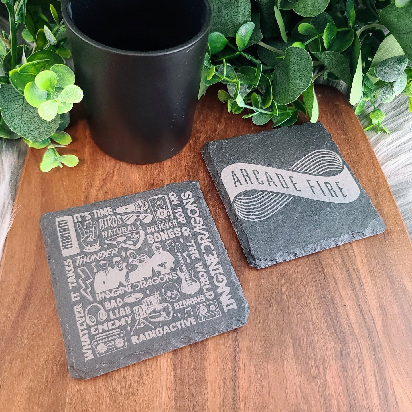 Rock Coasters - Natural Slate
