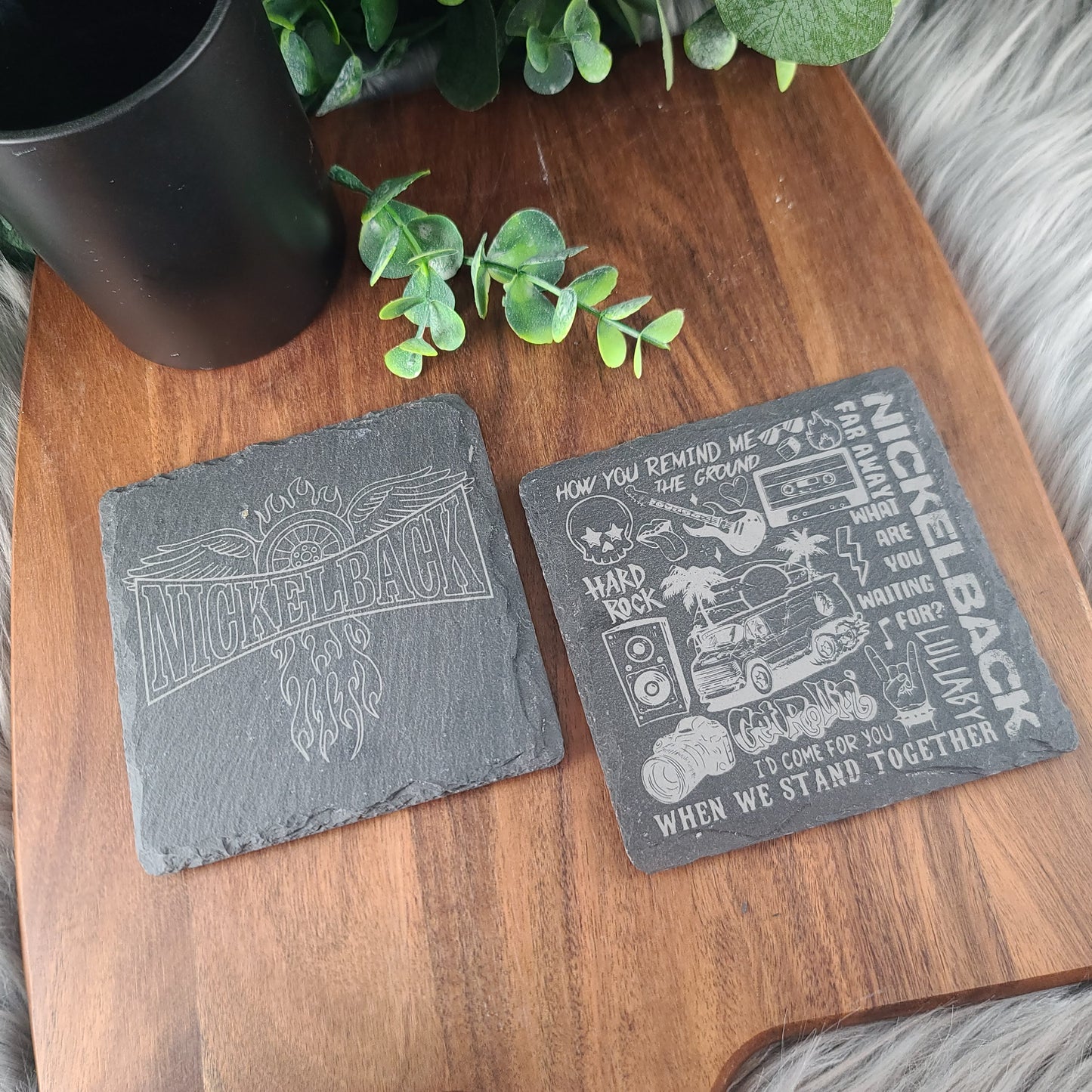 Rock Coasters - Natural Slate