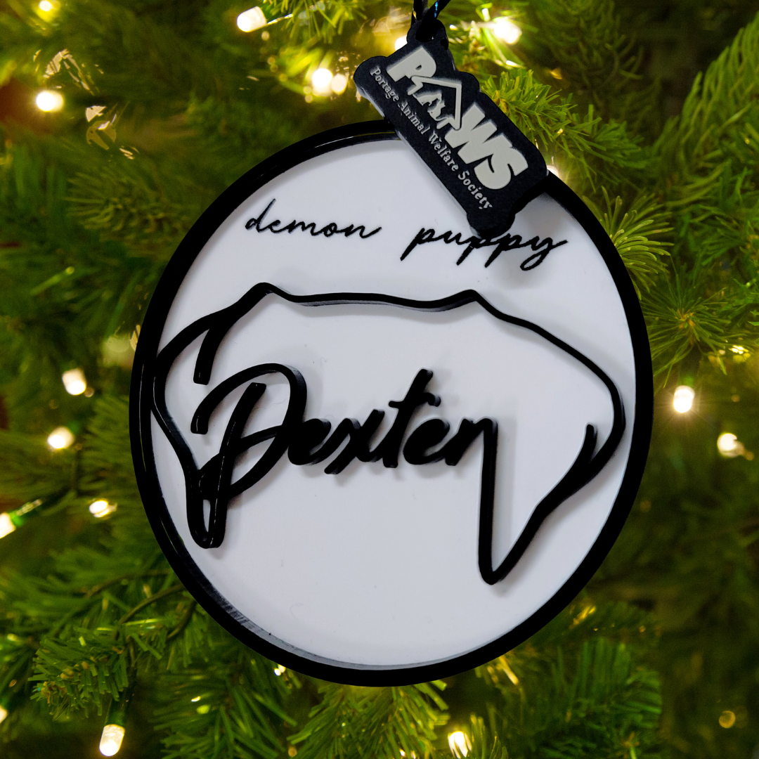 PAWS Custom Pet Ears Christmas Ornament