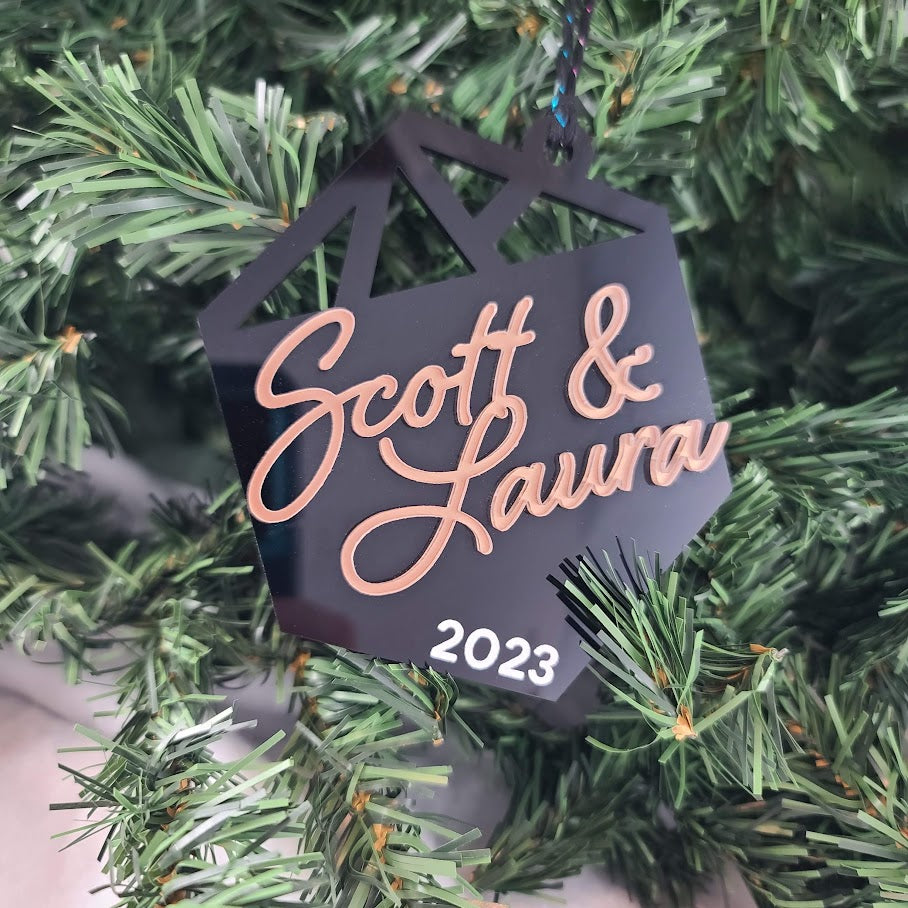 Custom Geometric Ornament - 3D Name