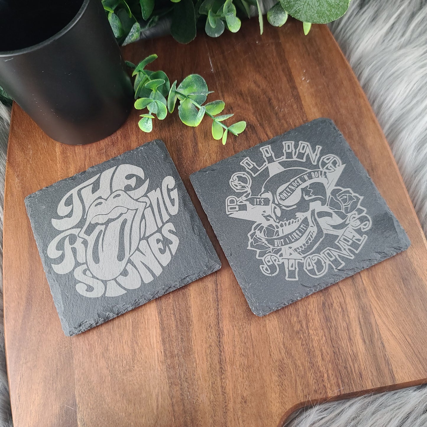 Rock Coasters - Natural Slate