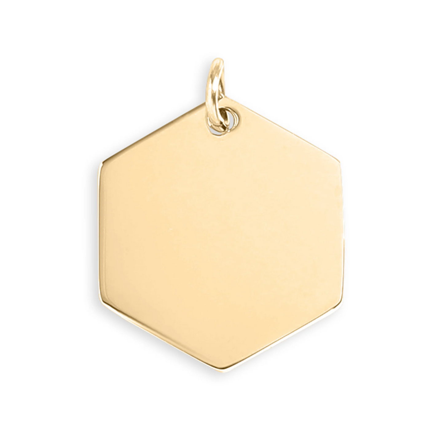 Gold Hexagon Pendants - Blank