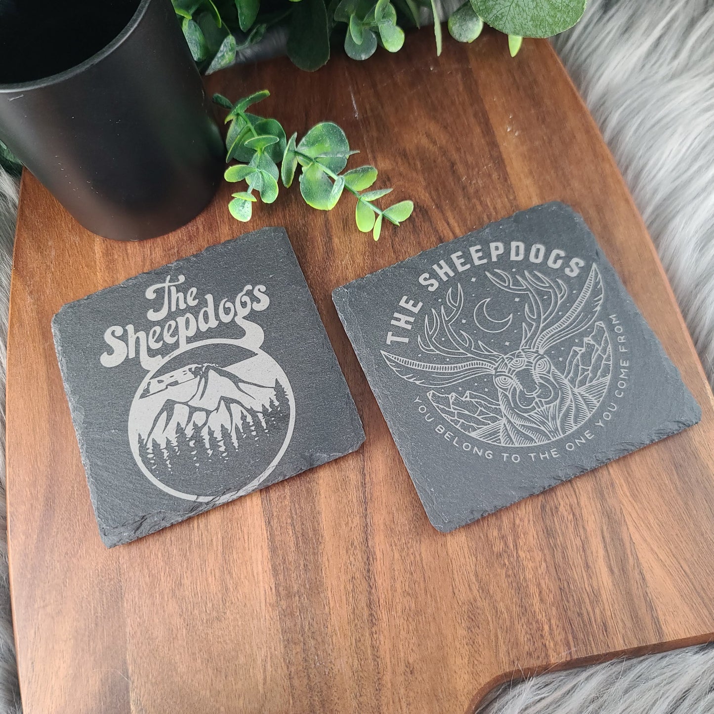 Rock Coasters - Natural Slate