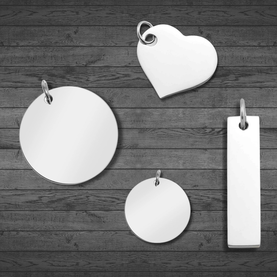 Text, Handwriting or Drawing Laser Engraved Large Circle Pendant