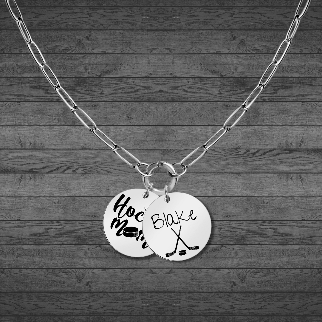 Text, Handwriting or Drawing Laser Engraved Large Circle Pendant