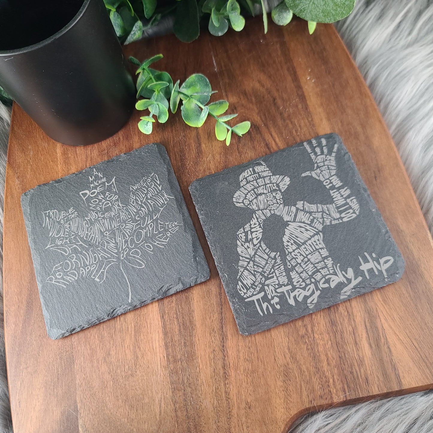 Rock Coasters - Natural Slate