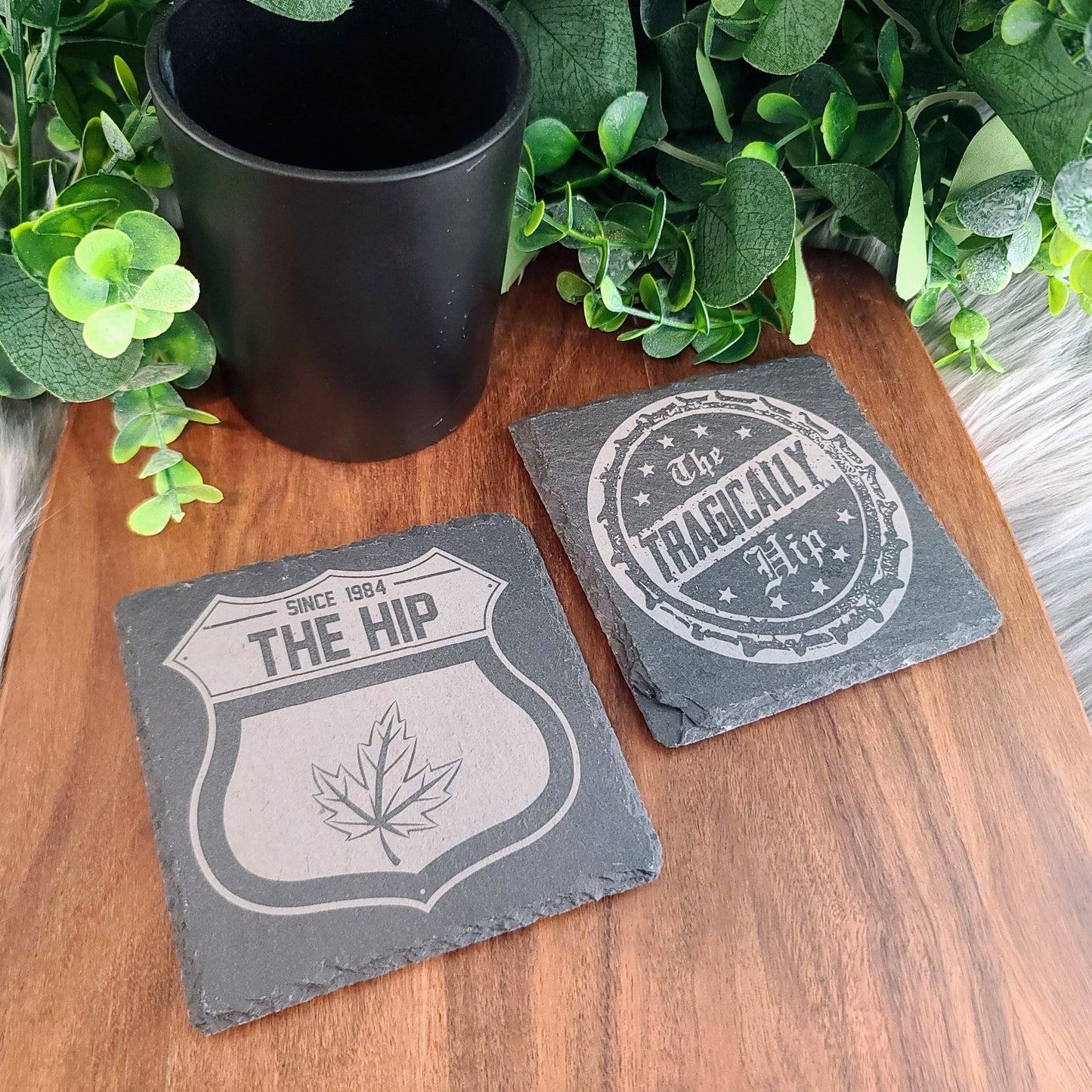 Rock Coasters - Natural Slate