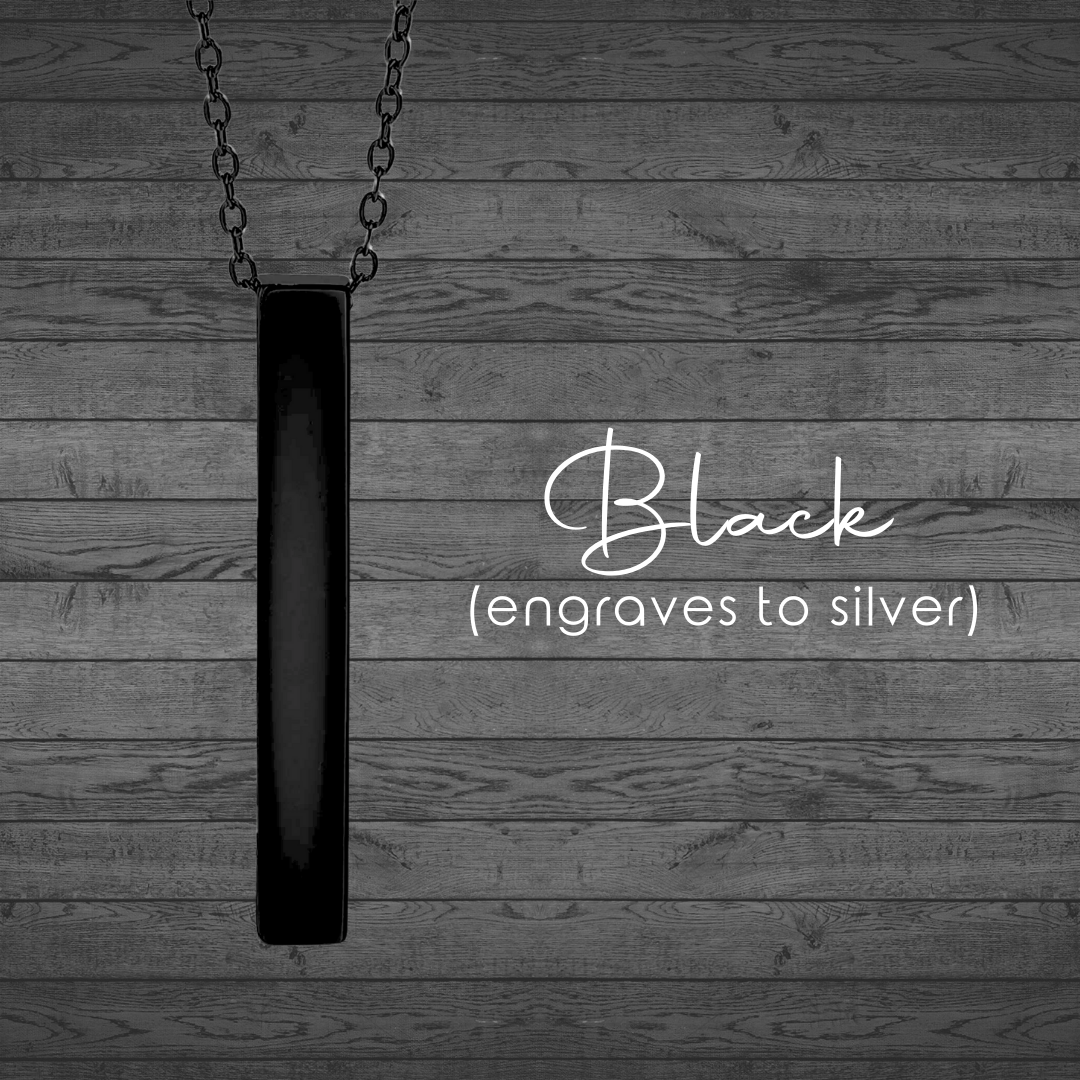 Star Map Custom Engraved Bar Necklaces
