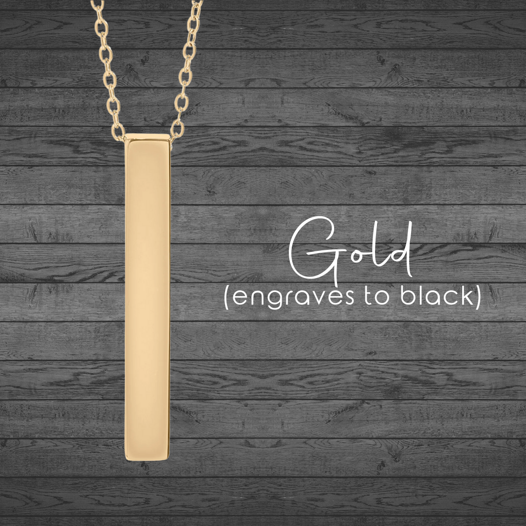 Star Map Custom Engraved Bar Necklaces