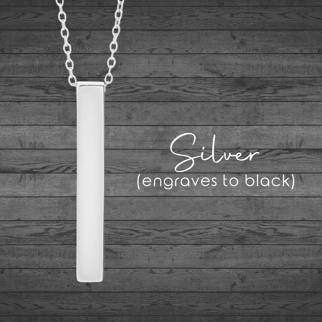 Star Map Custom Engraved Bar Necklaces