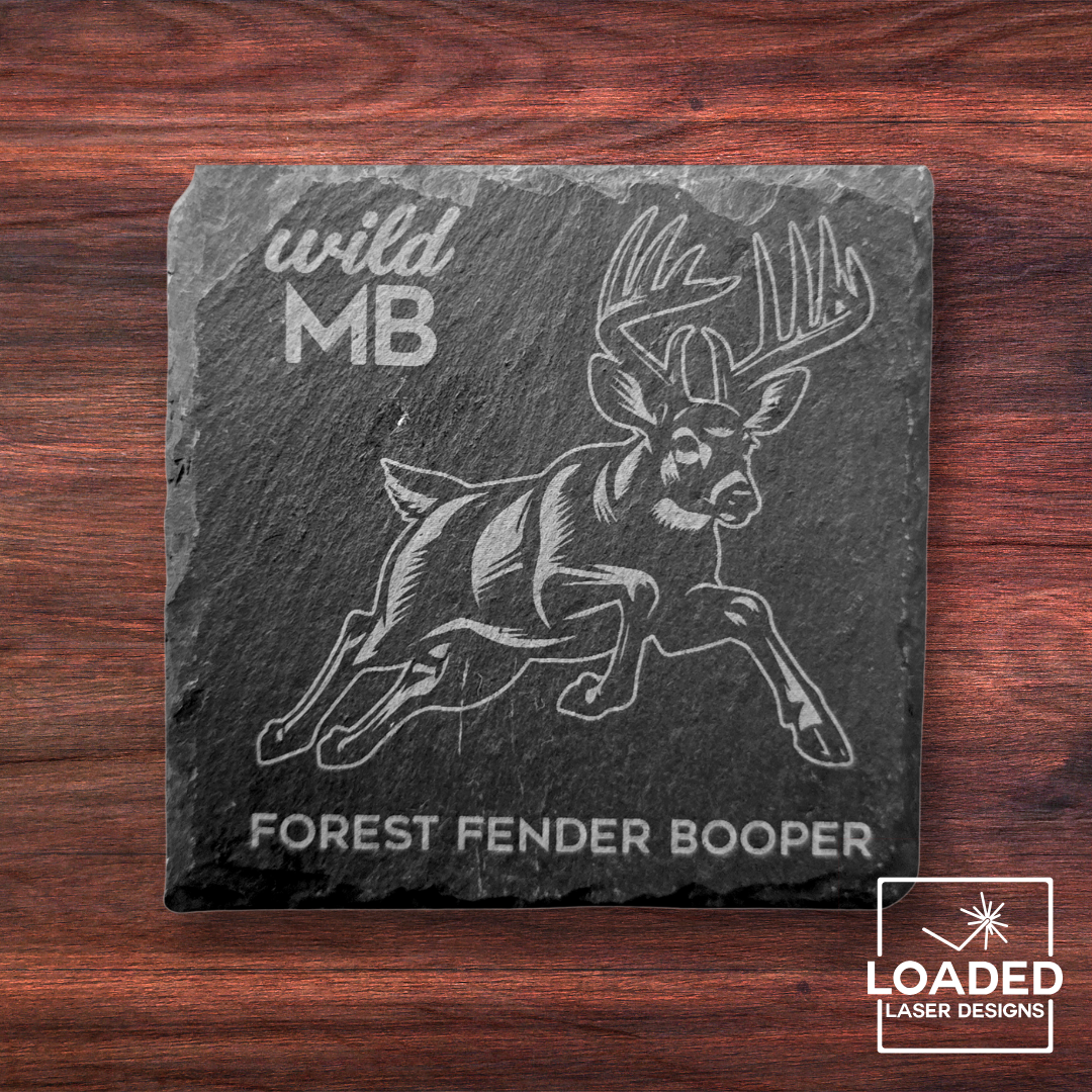 Wild MB Coasters - Natural Slate