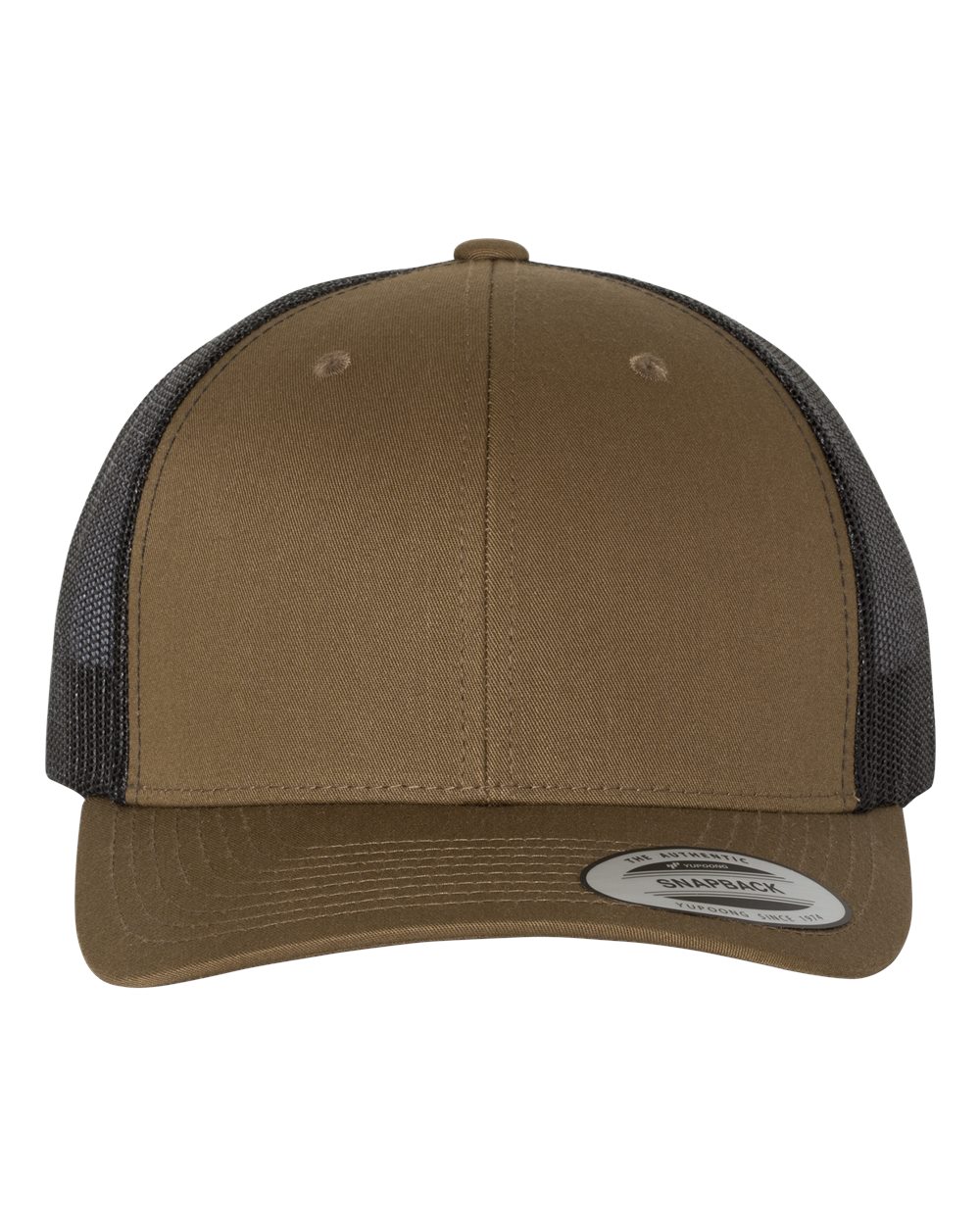 Snapback Trucker Hat - Custom Engraved Leather Patch Available