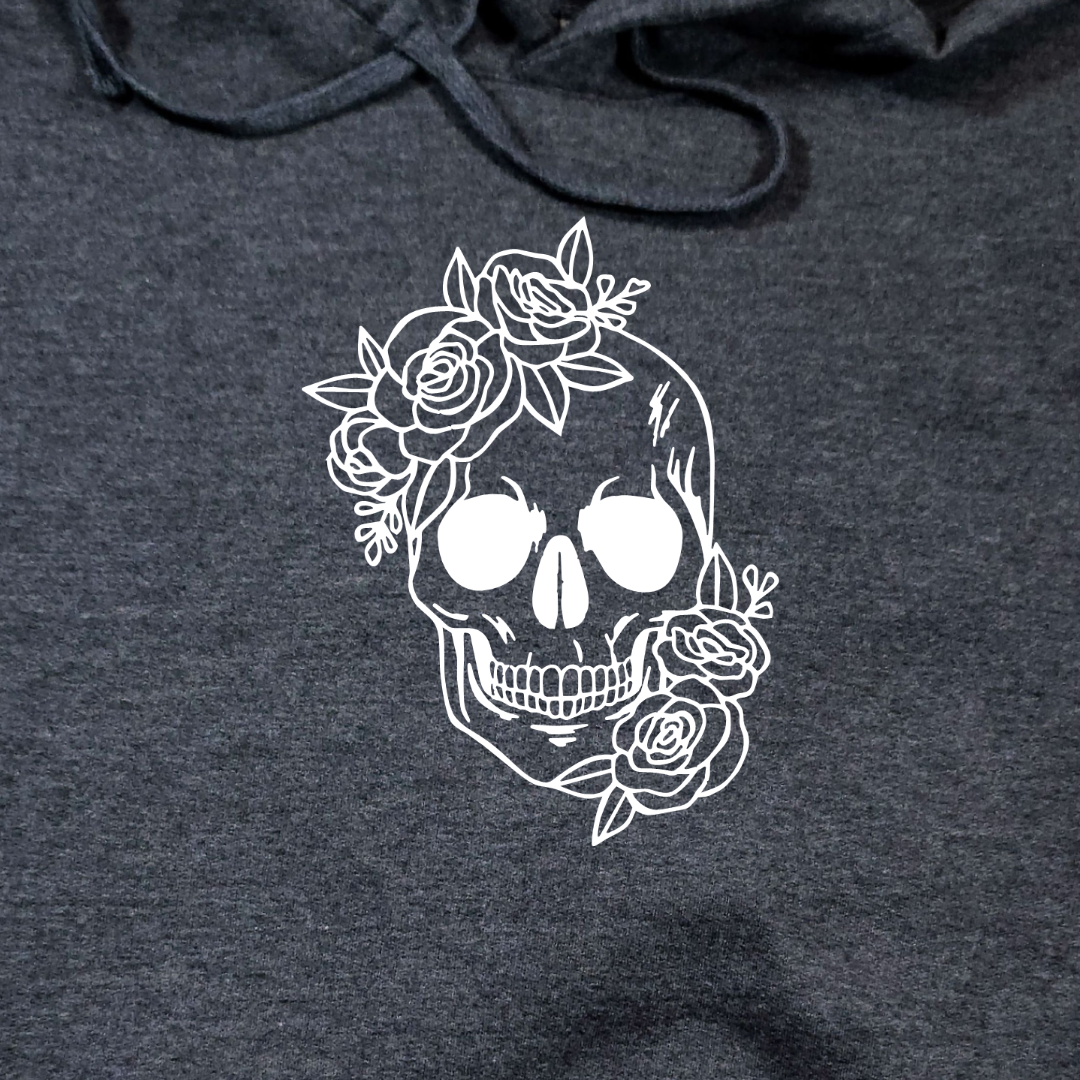 Floral Skull Hoodie