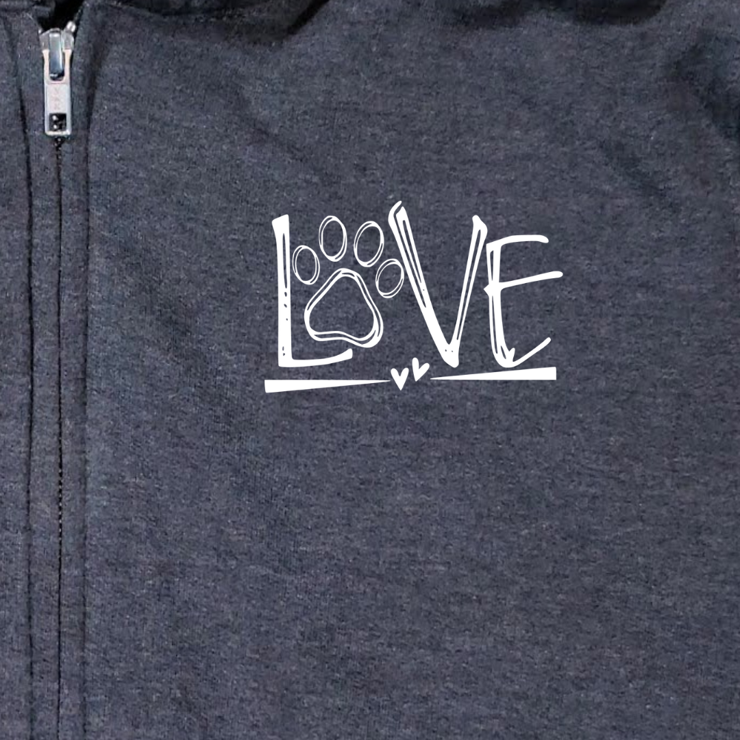 Puppy Love Zipper Hoodie