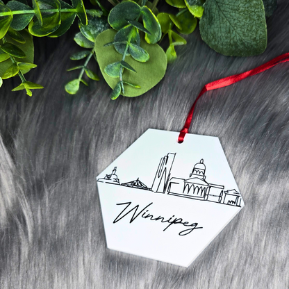 Winnipeg MB Skyline Ornament