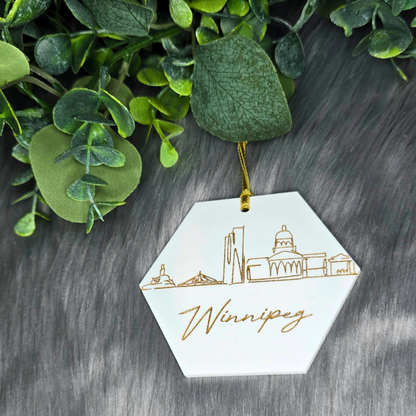 Winnipeg MB Skyline Ornament