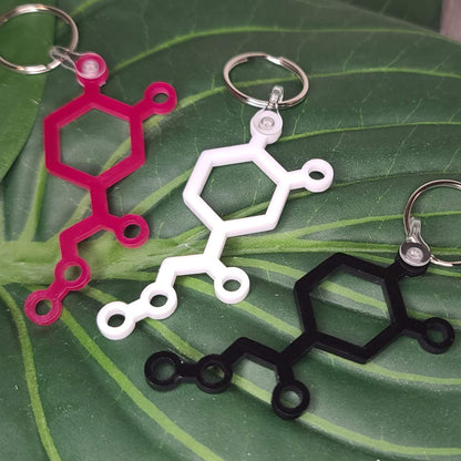 Adrenaline Molecule Keychain