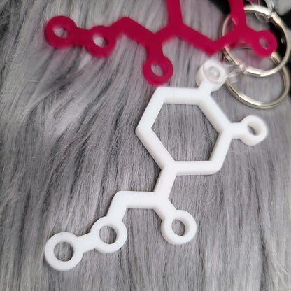 Adrenaline Molecule Keychain