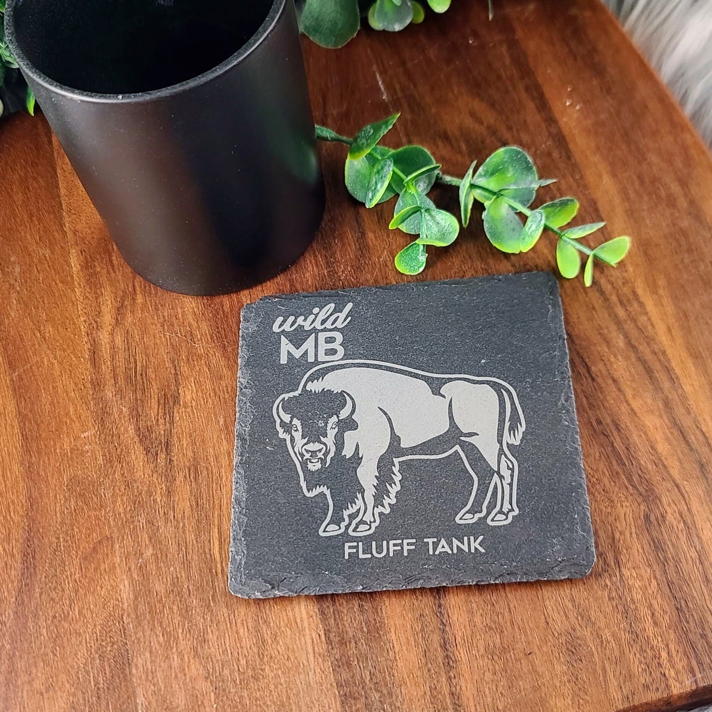 PAWS Wild MB Coasters - Natural Slate