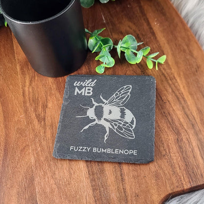 PAWS Wild MB Coasters - Natural Slate