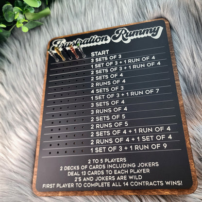 Frustration Rummy Game Board