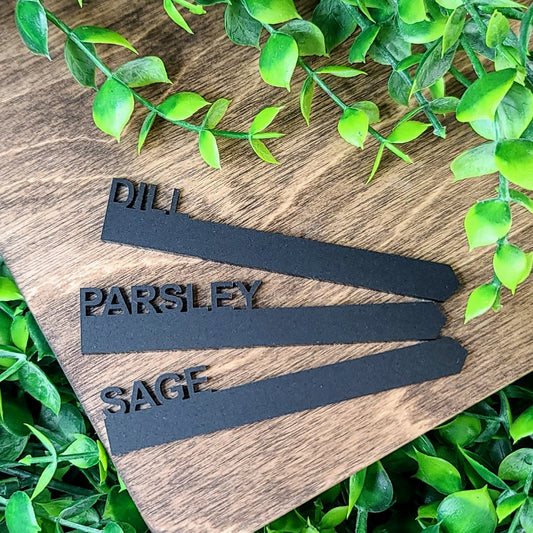 Acrylic Herb Garden Markers - Set of 6