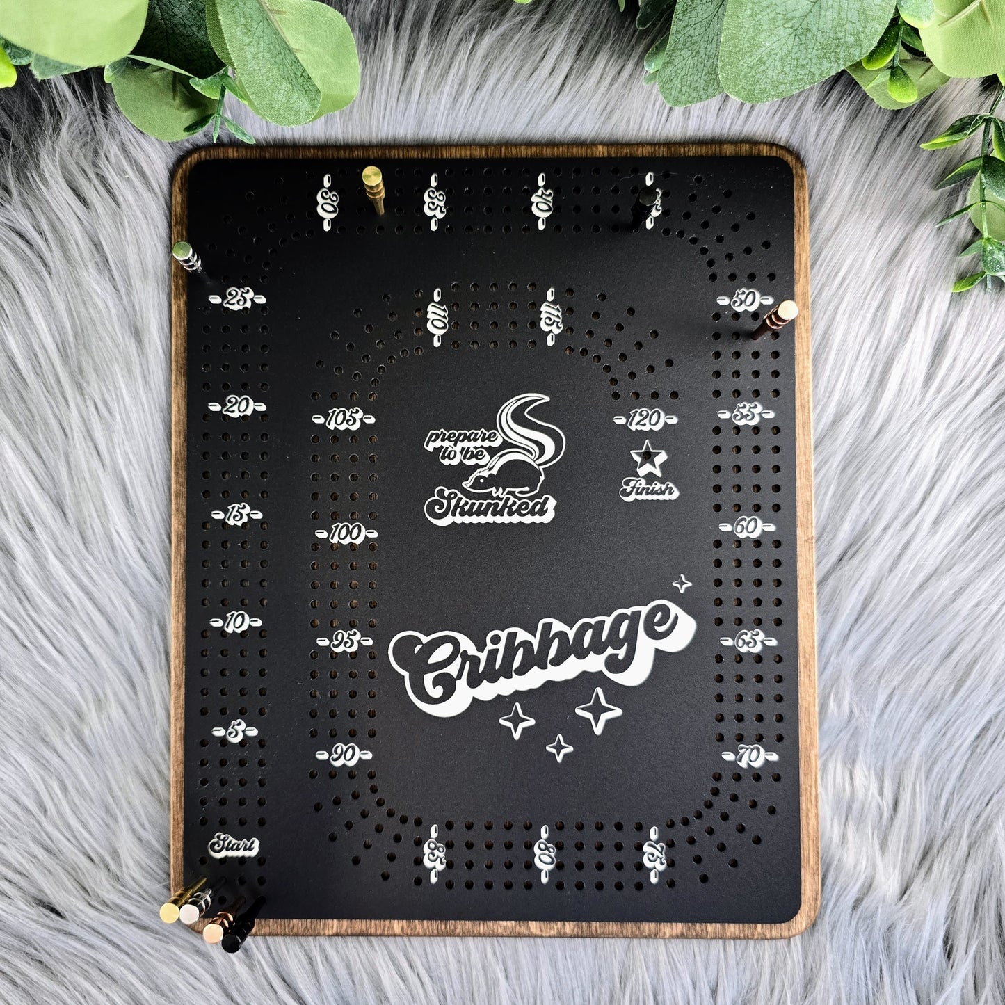 4 Track Cribbage Game Board