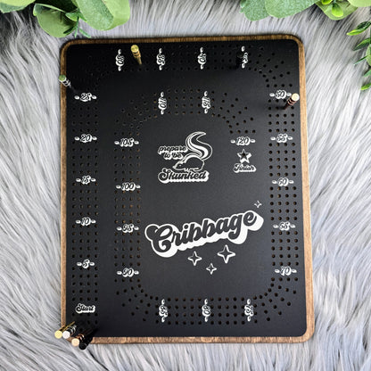 4 Track Cribbage Game Board