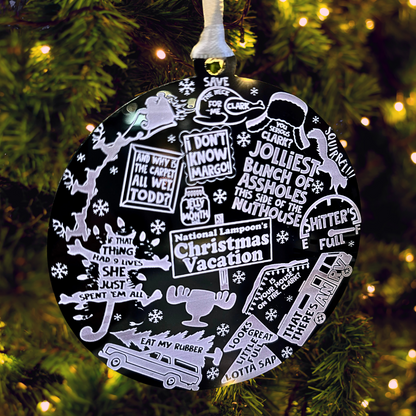 Christmas Vacation Inspired Collage Ornament