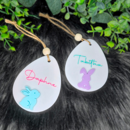 Custom Name Easter Egg Basket Tags