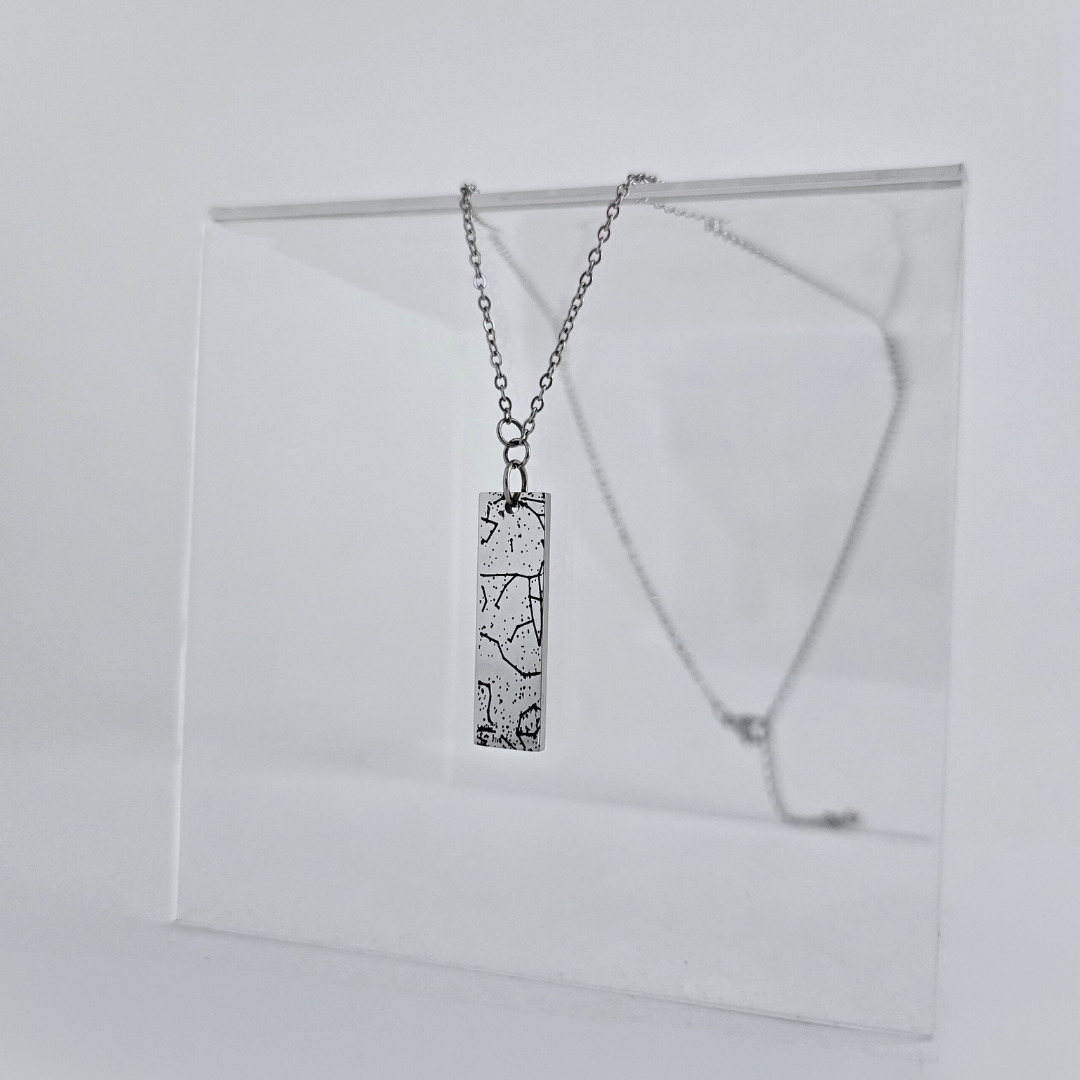 Star Map Custom Engraved Silver Pendants