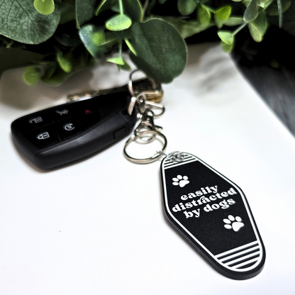 Easily Distracted by Dogs - Acrylic Keychain