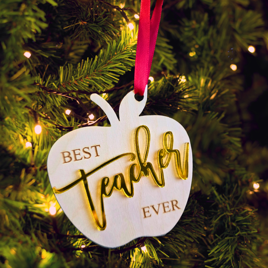 Best Teacher Ever Ornament