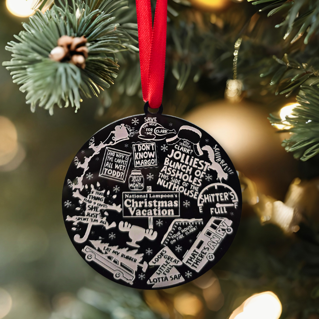 Christmas Vacation Inspired Collage Ornament