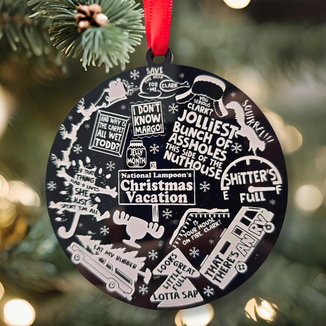 Christmas Vacation Inspired Collage Ornament