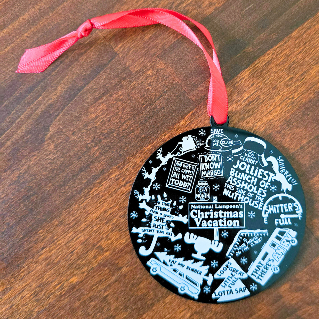 Christmas Vacation Inspired Collage Ornament