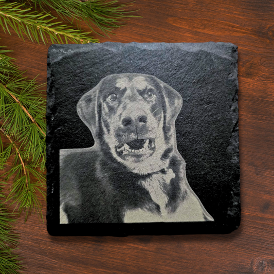 Custom Photo Slate Coasters