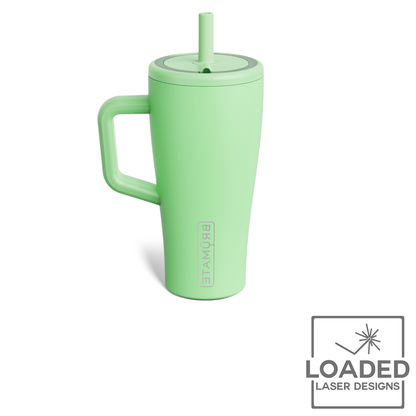 Laser engraved Brumate Era leakproof straw tumbler with custom engraving | Loaded Laser Designs