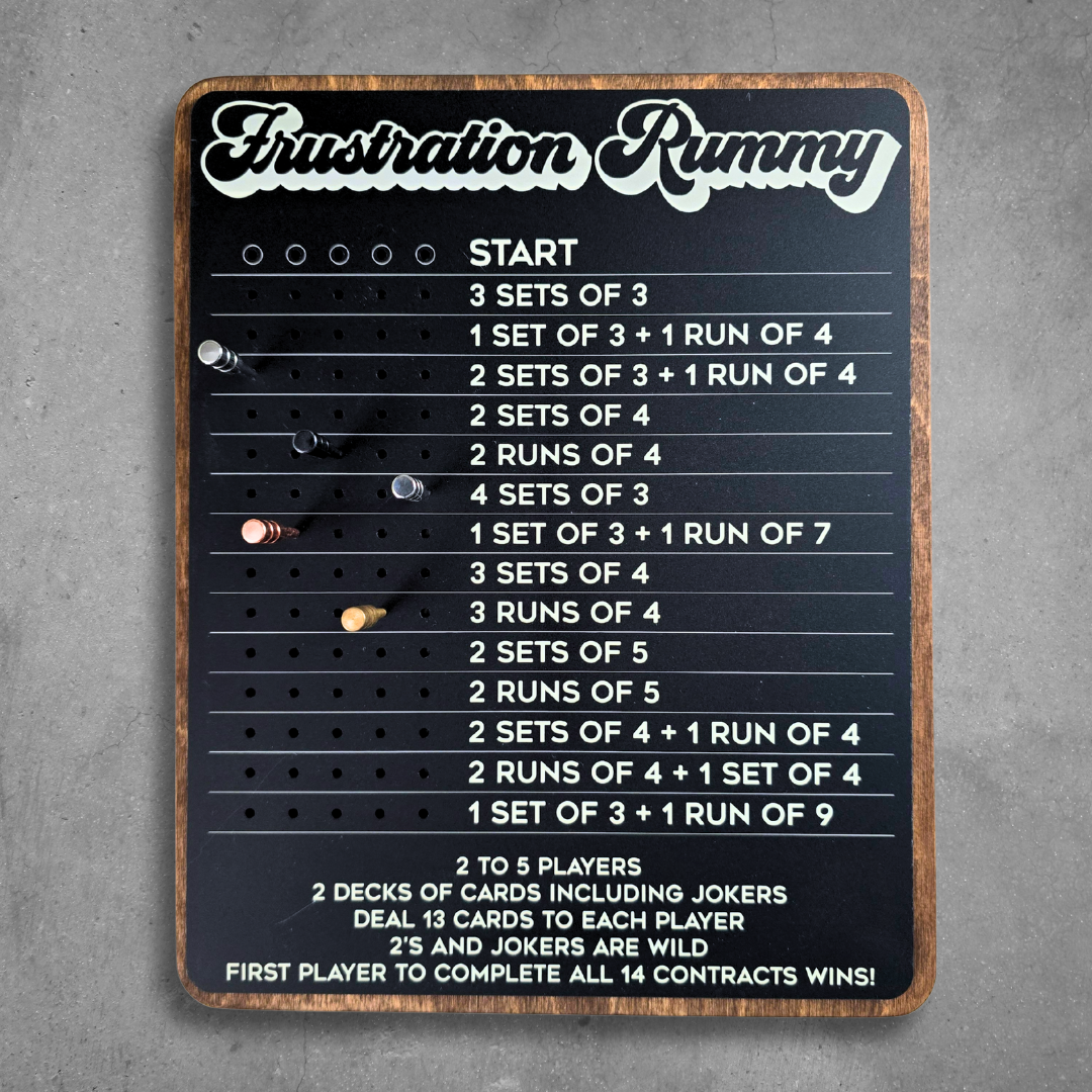 Frustration Rummy Game Board